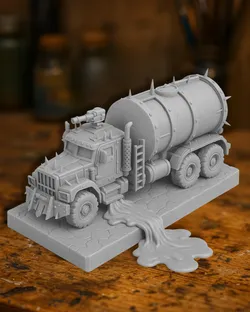 Post-Apocalyptic Toxic Tanker Truck
