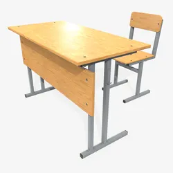 school desk and chair