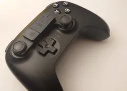 8BitDo Ultimate dongle holder on joysticks