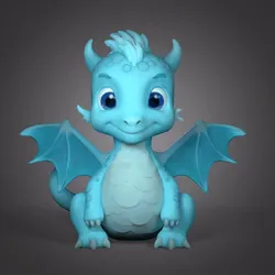 Characters & Creatures STL Download - LITTLE CUTE ICE DRAGONby Undefeated minis