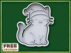 Christmas Cat Cookie Cutter