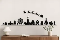 Christmas Skyline – Festive Wall Art Decoration