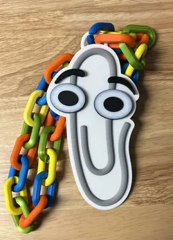 Clippy Logo Chain Necklace