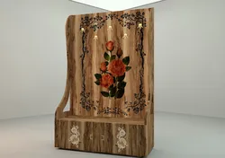 Coat hanger-coat stand with floral pattern