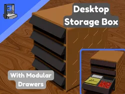 Desktop Storage Box (With Modular Drawers)