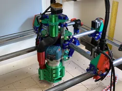 Hard mounted vacuum adaptor for MPCNC Makita mount