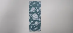 Many Ringed Planets Space Bookmark