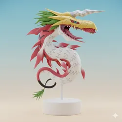 MegaSeadramon Digimon Creature Model