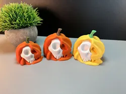 Melting Skull Pumpkin