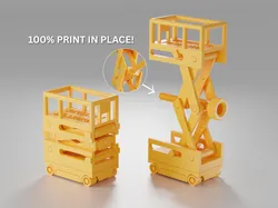Print-in-Place Scissor Lift (No Support Needed!)