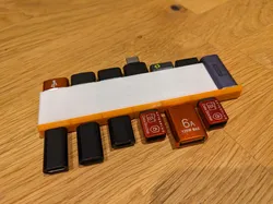 Slimline, modular, USB adaptor holder