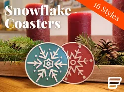 Snowflake Coasters