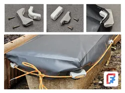 Tarp Corners with Drawstring or Bungee Cord