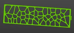 5,25" bay cover Voronoi