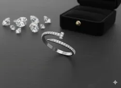 Adjustable Nail ring design STL3DM 3D Print Model in Rings 561068