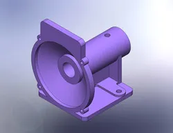 AISI 1020 Structural Component with Revolve and Rib Features