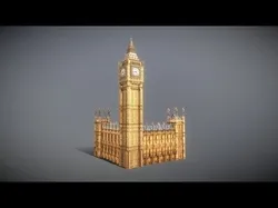 Big Ben Low-poly 3D model