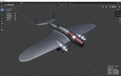Bomber airplane PZL 37