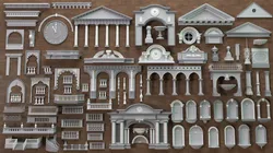 Building Facade Collection 7 - 88 pieces 3D model