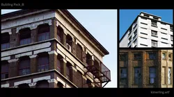 Building pack B Low-poly 3D model