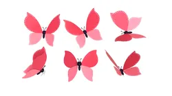 Butterfly Wing Flapping 02 Animated for Game