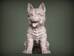 Cairn terrier 3D Print Model in Sculpture 560036