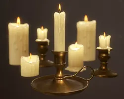 Candles Pack - PBR Game Ready Low-poly 3D model