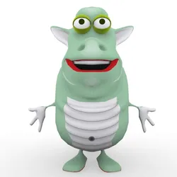 Cartoon monster 4 3D Model $12 - .max .3ds .obj .fbx .dwg