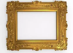 carved frame 3D model