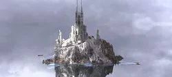 Castle on mountain 3D model