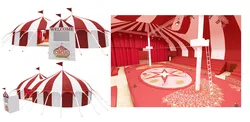 Circus interior and exterior model 3D model