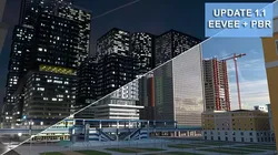 Cityscape00 city with buildings and trees 3D model