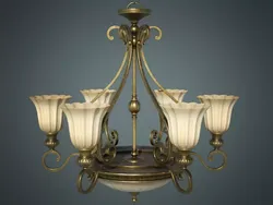 Classic Chandelier 01 - Game Ready Low-poly 3D model