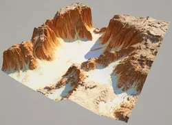 Detailed Canyon Model 3D model