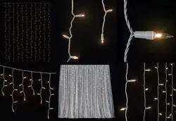 Garland and Bulb String 3 3D model 3D model