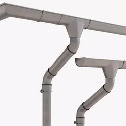 German Gutter System 3D model