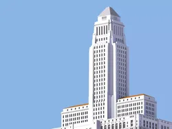 Los Angeles City Hall 3D print model