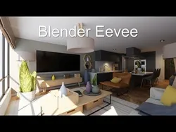 Luxury one bedroom apartment Low-poly 3D model