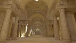 medieval palace Low-poly 3D model