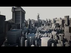 MEGA SCI-FI BUILDINGS KITBASH 3D model