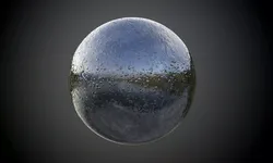 Metal Rain Drops Wet Seamless PBR Texture Texture