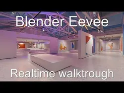 Modern Art Gallery and Photo Studio Day and Night Low-poly 3D model