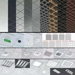 Modular ceiling 3D model