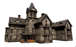 Old Abandoned House 3 Low-poly 3D model