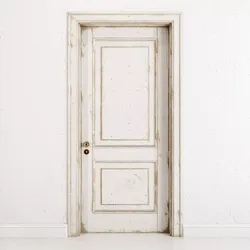 Old classic door 003 3D model