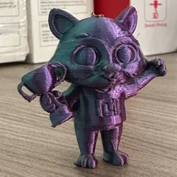 Other STL تنزيل - raccoon keychain - Yazrapkin