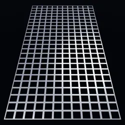 Perforated panel with 64 percent opening 25O121