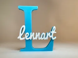 Placa de Nombre 3D - Lennart - Modelo de impresión 3D gratuito