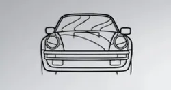 Porsche 911 Front Silhouette