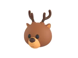 Prop152 Reindeer Head